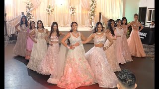 BOLLYWOOD ENGAGEMENT DANCE | Girls Like To Swing, Moorni, Radha, Desi Girl Thumb