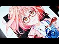 Drawing  mirai kuriyama  kyoukai no kanata 