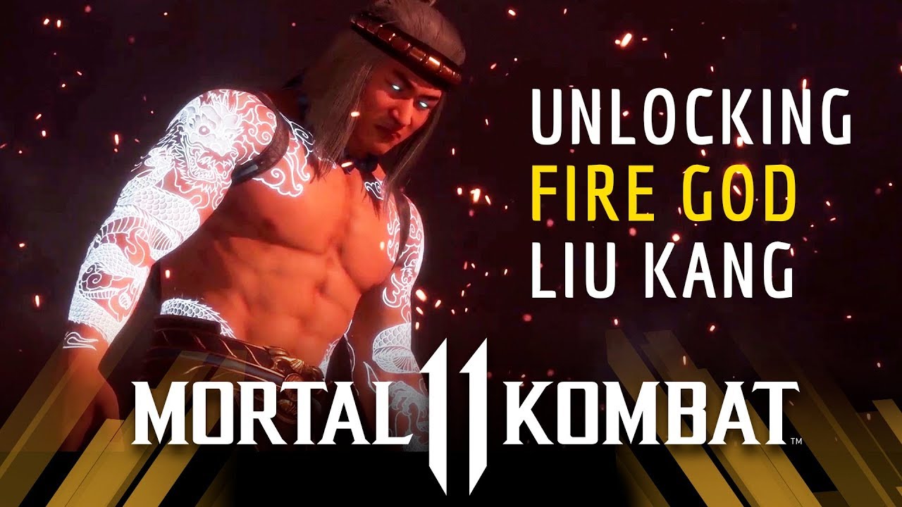 Fire unlock. Fire God Liu Kang. Dark Fire God Liu Kang. Ice and Fire Liu Kang Fire God.