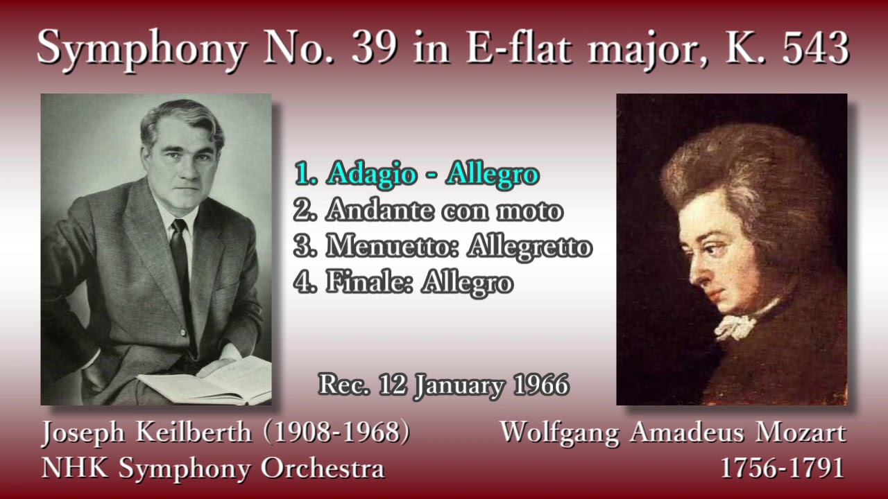 Mozart: Symphony No. 39, Keilberth & NHKso (1966) モーツァルト