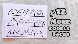 12 CUTE FACES | EXPRESSIONS TO DOODLE | DOODLE ART | #art #drawing#rampsart