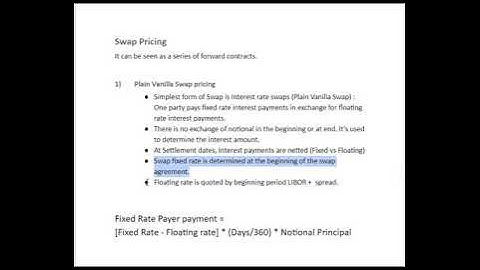 Bright Analyst, CFA Level 1,Derivatives,Swap Pricing