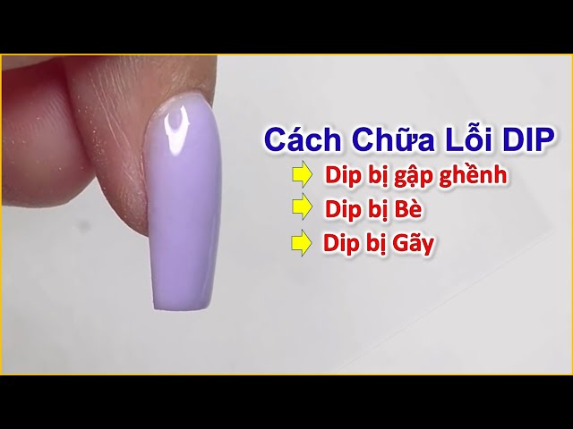 Cách Chữa các lỗi Dip khi gắn móng giả | DuongNgan Nailsjobs - YouTube