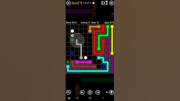 How To Solve Flow Free Jumbo Pack Level 9 11x11 Hard Board Walk Through Solution Walkthrough