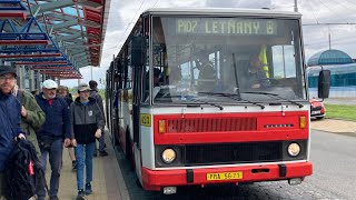 Trolejbusovo-autobusový den PID v Letňanech 13.5.2023 Jízda autobusem Karosa B 732 na lince PID 7