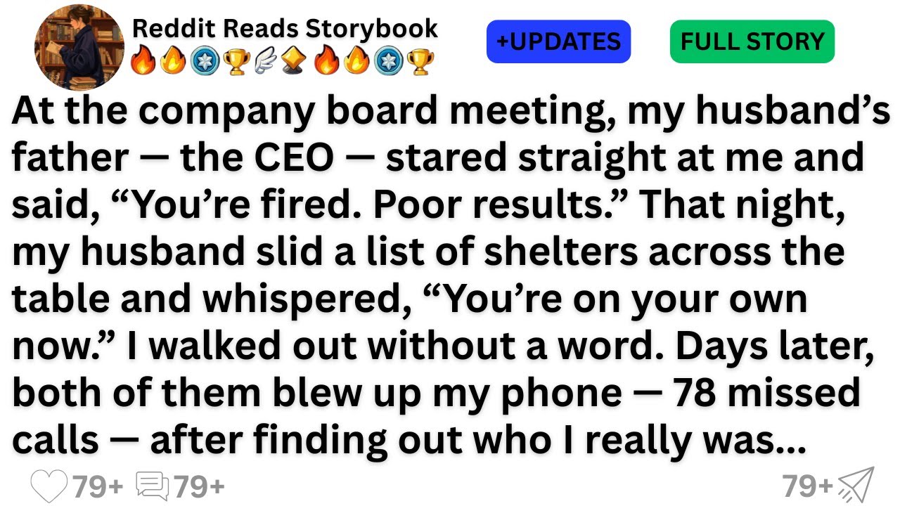 At the company board meeting, my husband’s father — the CEO — stared straight at me and said...