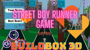 Street Boy Runner Game Make In BuildBox3 || BuildBox 3d Games