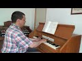 O christmas tree  organist bujor florin lucian playing on lindholm reed organ