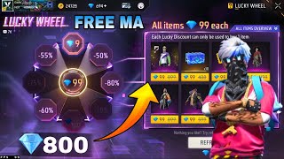 800💎Lucky Wheel Event Free Fire | 9 Diamonds Discount Event | Free Fire New Event |