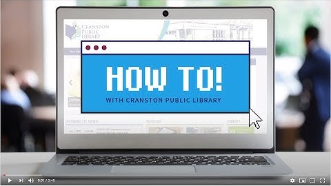How To! With Cranston Public Library - How to use Zoom
