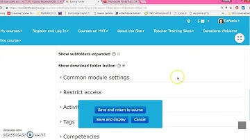 Using Folder on Moodle