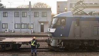 EF210形直流電気機関車牽引貨物列車。(1)