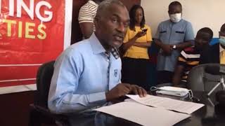 CPP Chairman Alexander Cummings speaks to the Press. Liberia 🇱🇷