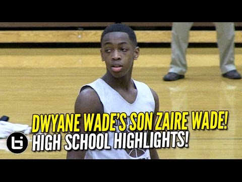 Dwyane Wade's son Zaire Wade, nephew Dahveon Morris Team Up! High School Highlights!