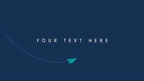 [FREE] 3D Paper Plane | After Effects Template Download