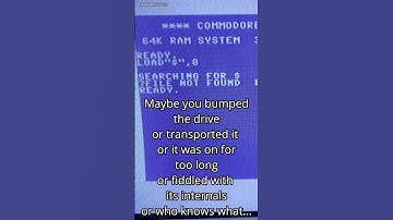 How to fix a SUDDEN File not found error on a Commodore C64 floppy disk drive #shorts #c64 #8bit
