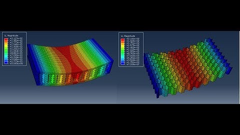 #abaqus tutorials : analysis of  honeycomb structure