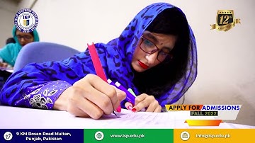 ISP Multan Final Terms 2022 Video| Institute of Southern Punjab, Multan | ISP Studio