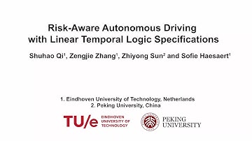 Risk-Aware Autonomous Driving with Linear Temporal Logic Specifications