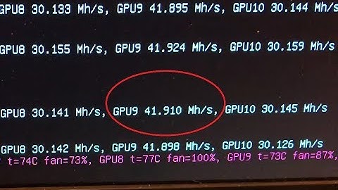 41.9MH/s with an XFX RX 580 mining ETH - 11 GPU Mining Rig