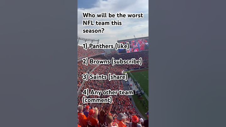 Who will be the worst NFL team this season? #nfl #football #denver #prediction