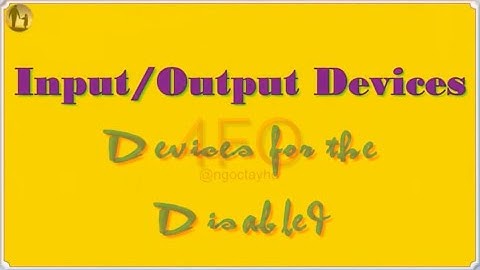 Input/Output - Devices for the Disabled