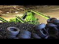Recycled Tires to Colored Granules