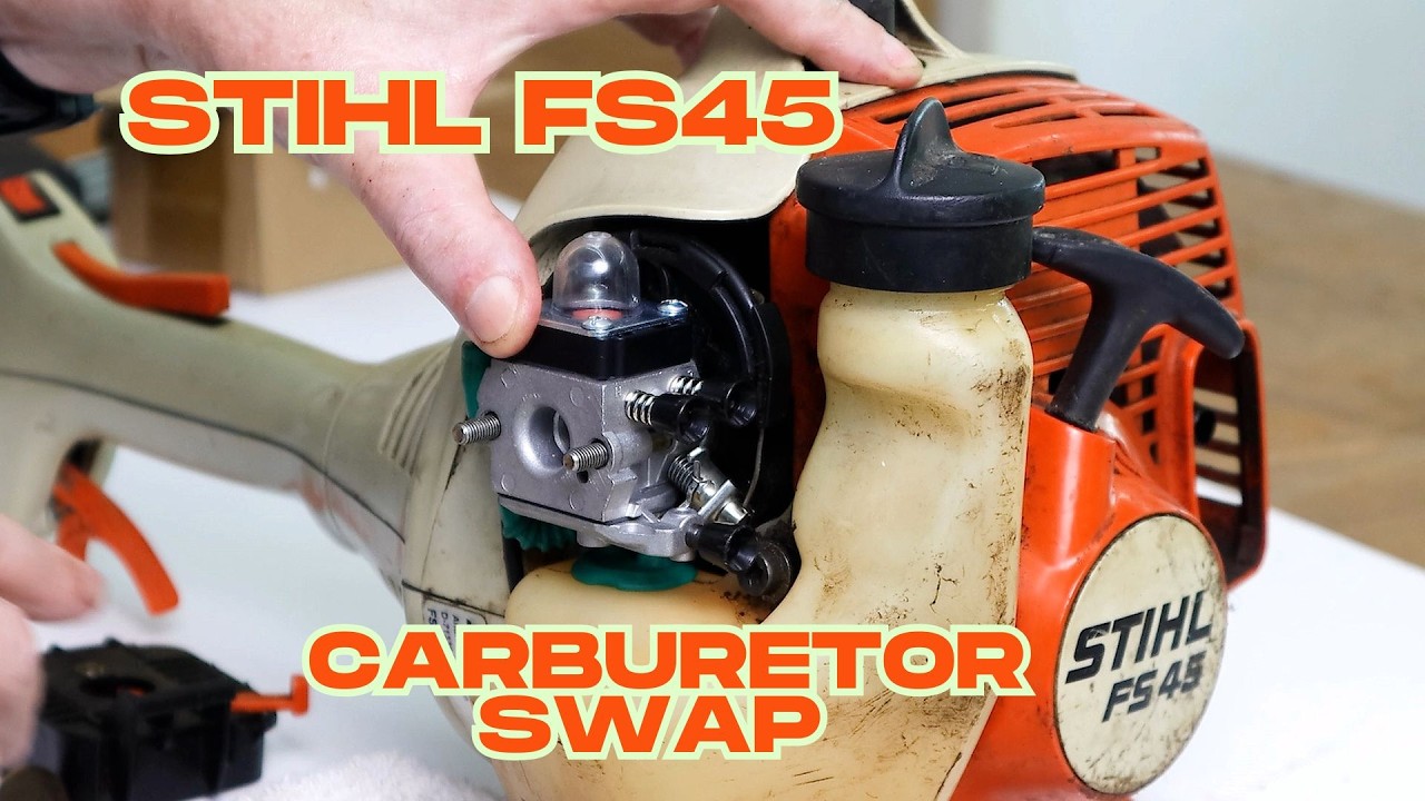 How to Install a new Carburetor on your STIHL FS45 Trimmer - YouTube