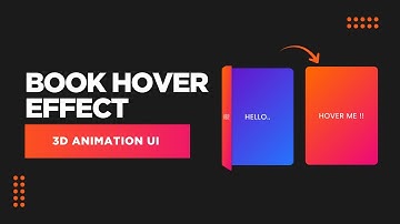 Gradient Book Hover Effect Using Pure HTML & CSS | 3D Animation UI Design Tutorial
