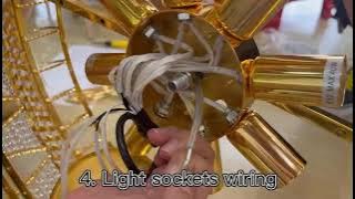 SZ41-Indoor Lighting | Luxury Crystal Chandelier | Installation Video.