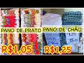 PANOS DE PRATO E PANO DE CHÃO R$1,05 NO ATACADO- RUA BRESSER BRÁS