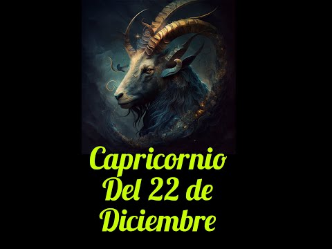 Capricornio Nacido El 22 DE  Diciembre #zodiaco #astrología #horóscopos