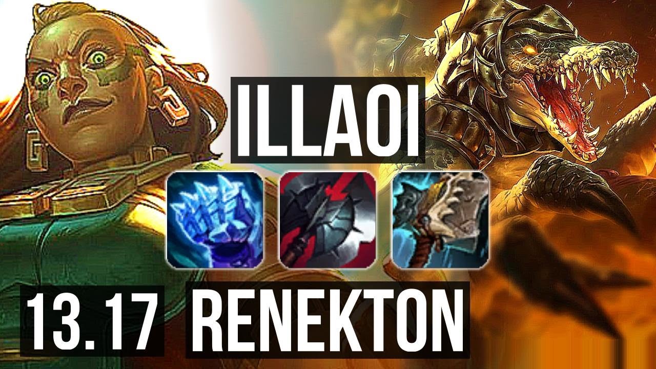 ILLAOI vs RENEKTON (TOP)  3.4M mastery, 7/0/1, 1700+ games, 6