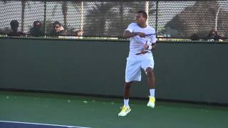 Jo Wilfried Tsonga Forehand in Super Slow Motion - Indian Wells 2013 - BNP Paribas Open Profile