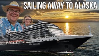Sailing Away to Alaska \/ Food and Entertainment on Holland America Nieuw Amsterdam Day #2 2024