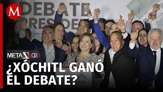 Xóchitl Gálvez evalúa su participación en el debate presidencial