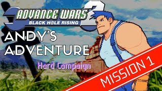 [Advance Wars 2 Hack] Andy's Adventure Hard Campaign Mission 1: Andy's Problem