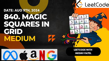 840. Magic squares in grid | Hash Table | Matrix |Leetcode Daily Challenge | JAVA | DSA | Hindi