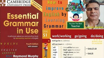 Unit-51:Go/Going - Do you work? / I have to work / I am working" Improve English by learning Grammar