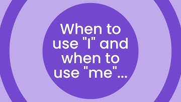 When to use "I" and when to use "me" | Bedrock Learning