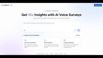 Audiform - AI Voice Surveys that Turn Every Call into Clarity