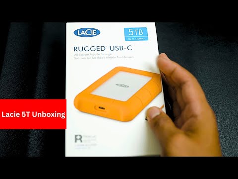 Unboxing the Lacie 5TB Rugged External Hard Drive – Fast, Durable