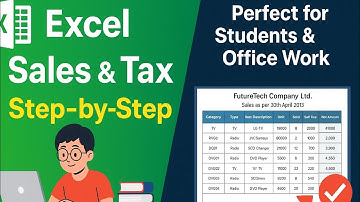 Excel Sales & Tax Report – KCSE & DICT Practical Tutorial | Spreadsheets Practical Ep. 20
