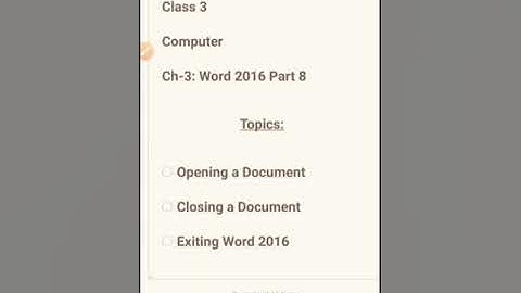 Class 3 Computer Chapter 3