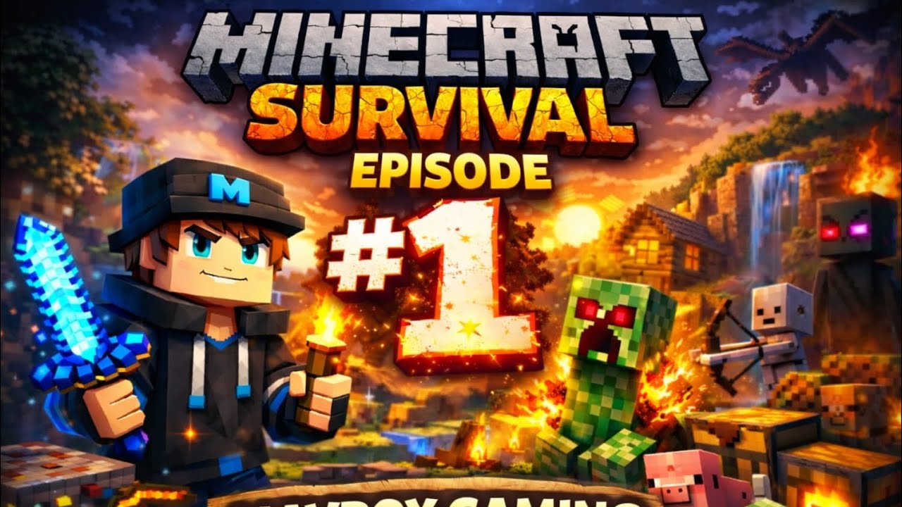 Minecraft Survival Ep 1 | First Night Mein Bach Paunga? 😱 (Hindi)