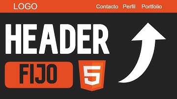 💥como Hacer un HEADER FIJO en HTML