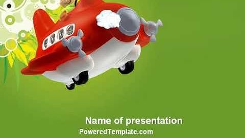 Toy Plane PowerPoint Template by PoweredTemplate.com