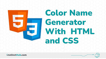 Color Name Generator With  HTML and CSS