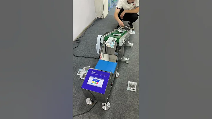 High accuracy touch screen small check weigher left and right weight scale for packing machine