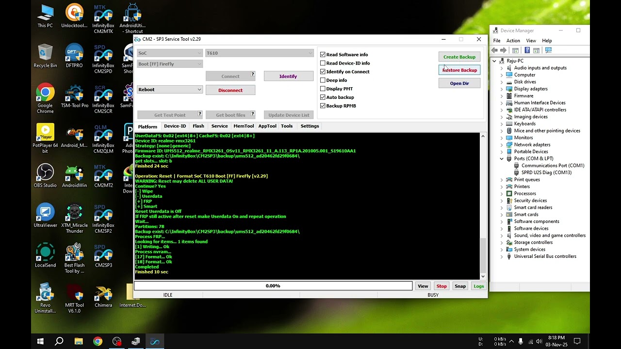 Realme C21Y Factory Reset & FRP Bypass By CM2